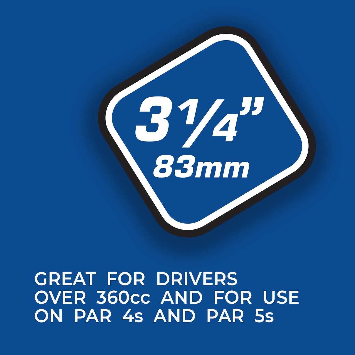 (PTS) 3 1/4" Wood Golf Tees – Color-Coded Lengths for Driver, Hybrid & Iron – 135 Count