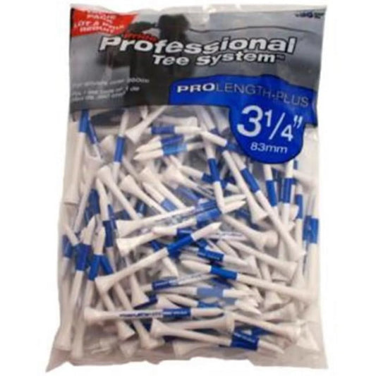 (PTS) 3 1/4" Wood Golf Tees – Color-Coded Lengths for Driver, Hybrid & Iron – 135 Count