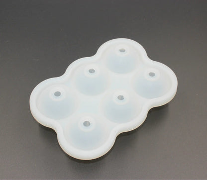 Silicone 6-Cavity Ice Ball Mold for Making Ice Balls