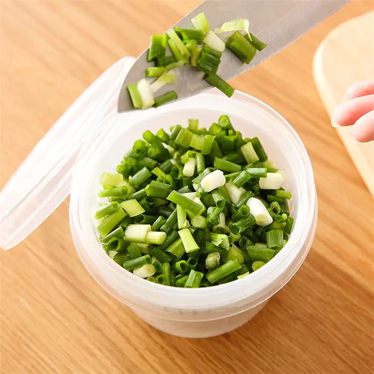 Round Transparent Double-Layer Sealing Storage Box